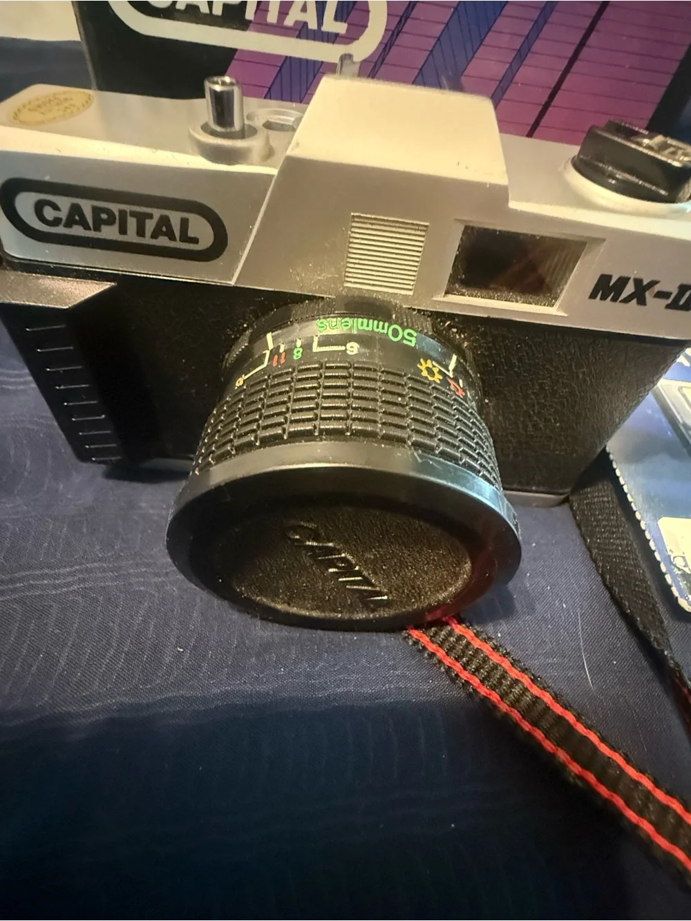 Vintage CAPITAL MX-11 35MM FILM RETRO CAMEA W50MM LENS  & ORIGINAL BOX